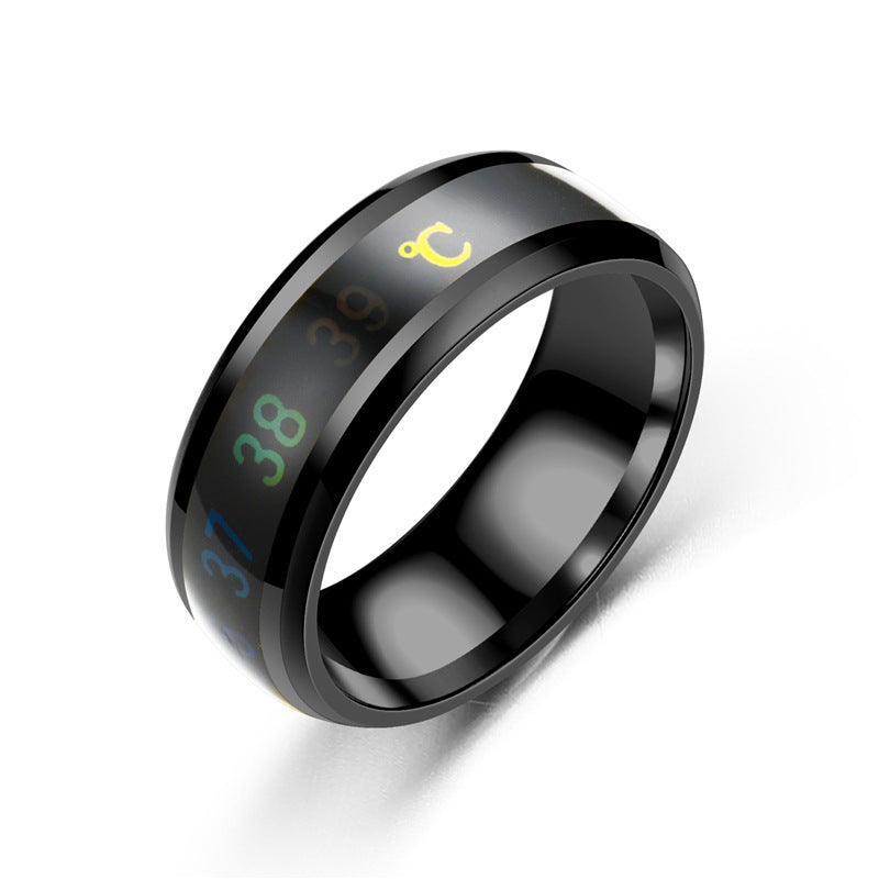 Bague Thermique Intelligente Capteur Thermochromique- Acier Inoxydable Hauste Resiatance