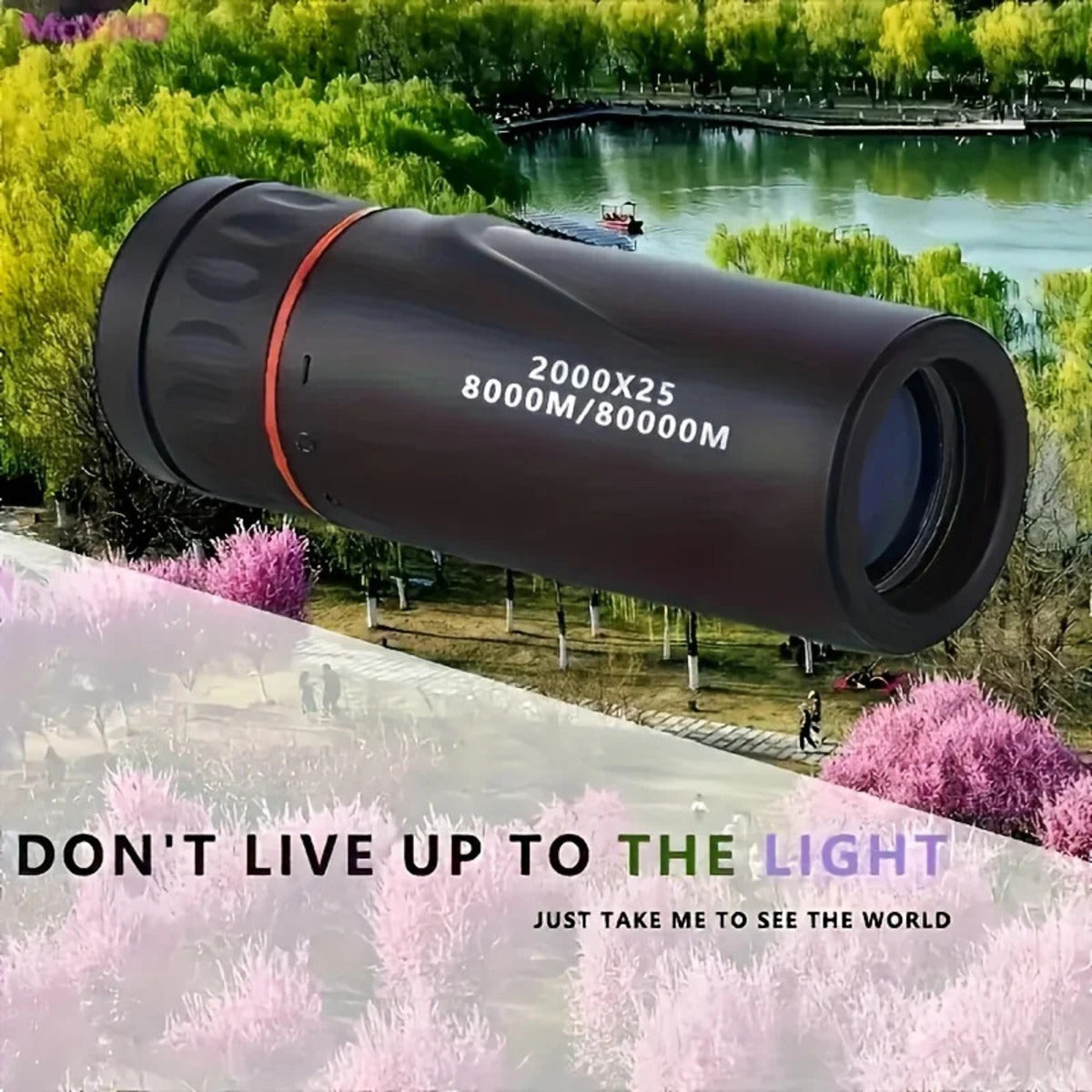 Mini Telescope Monoculaire HD 2000x25-Portable &Compatible Smartphone | Observation, Camping, Chasse